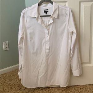 Talbots Crisp White Long Sleeve Shirt